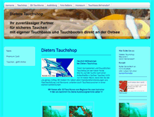 Tablet Screenshot of dieters-tauchshop.de